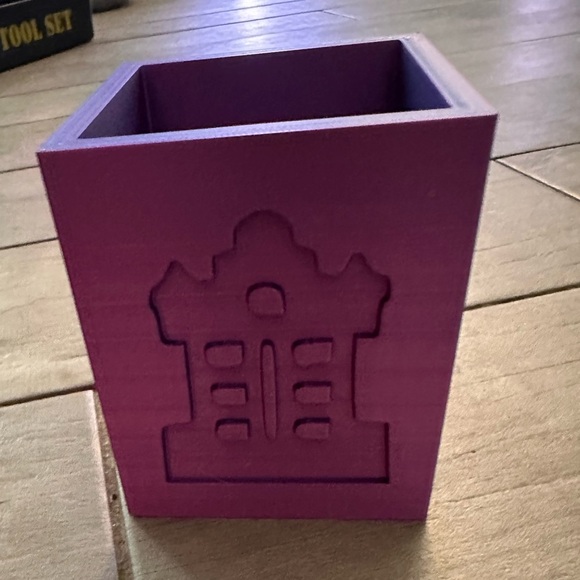 Blue Castle-Themed Pencil Holder 3D printed - Picture 4 of 9